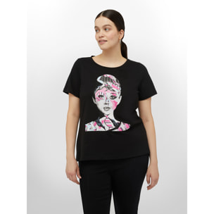 Fiorella Rubino - Camiseta estampada - Negro