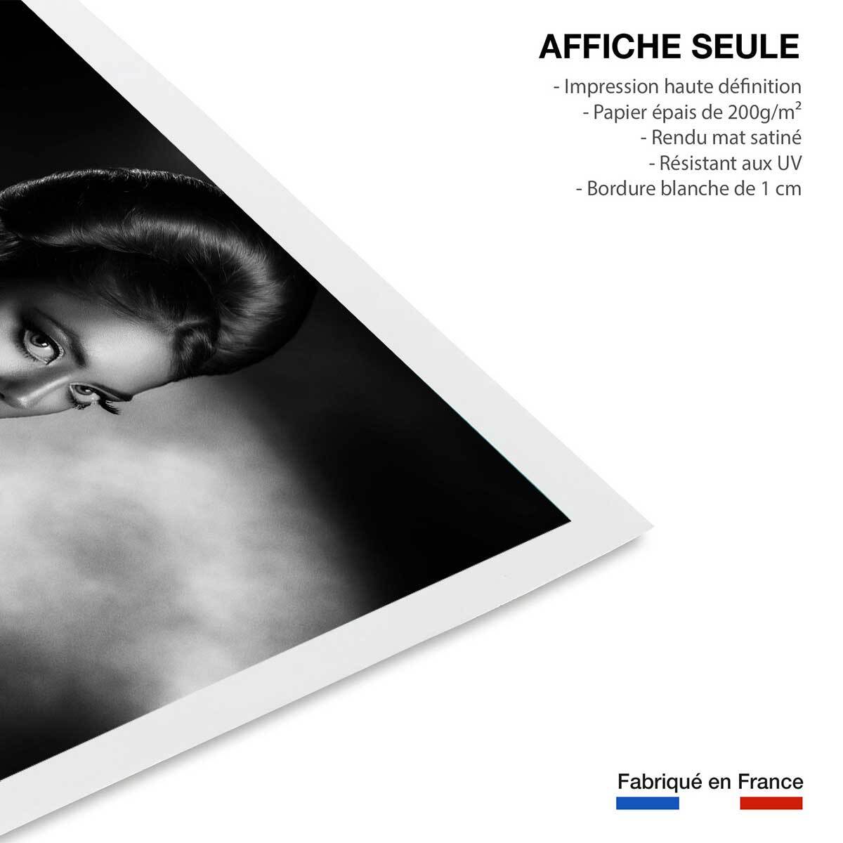 Affiche photo Lady anita en collerette Affiche seule