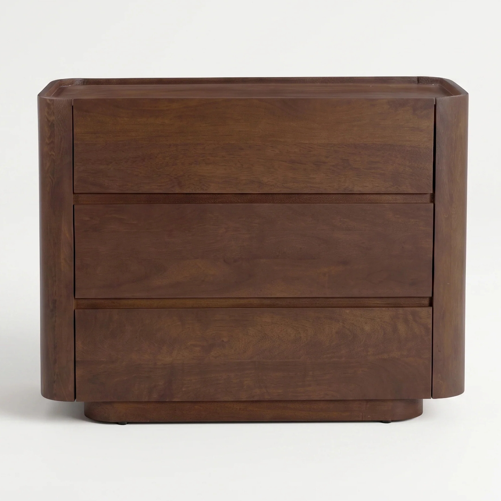 Commode en bois de manguier finition noyer - Aldo