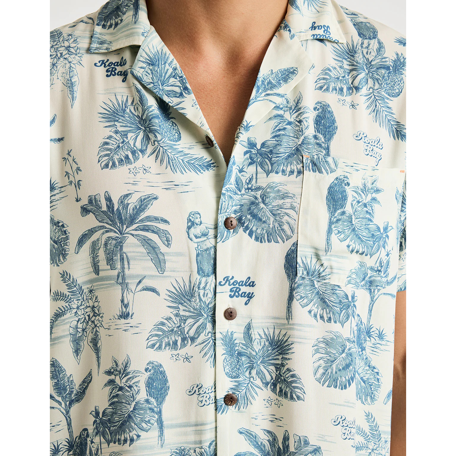 Camisa Manga Corta Azul - Papan