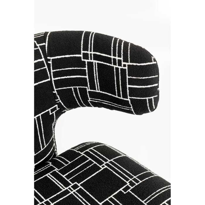 Chaise Tobi Trio noire Kare Design