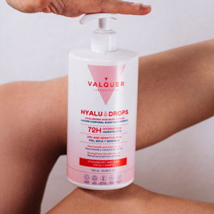 Valquer Hyaludrops Loción Corporal Fresa y Karité – Hidratación 72H - 700 ml