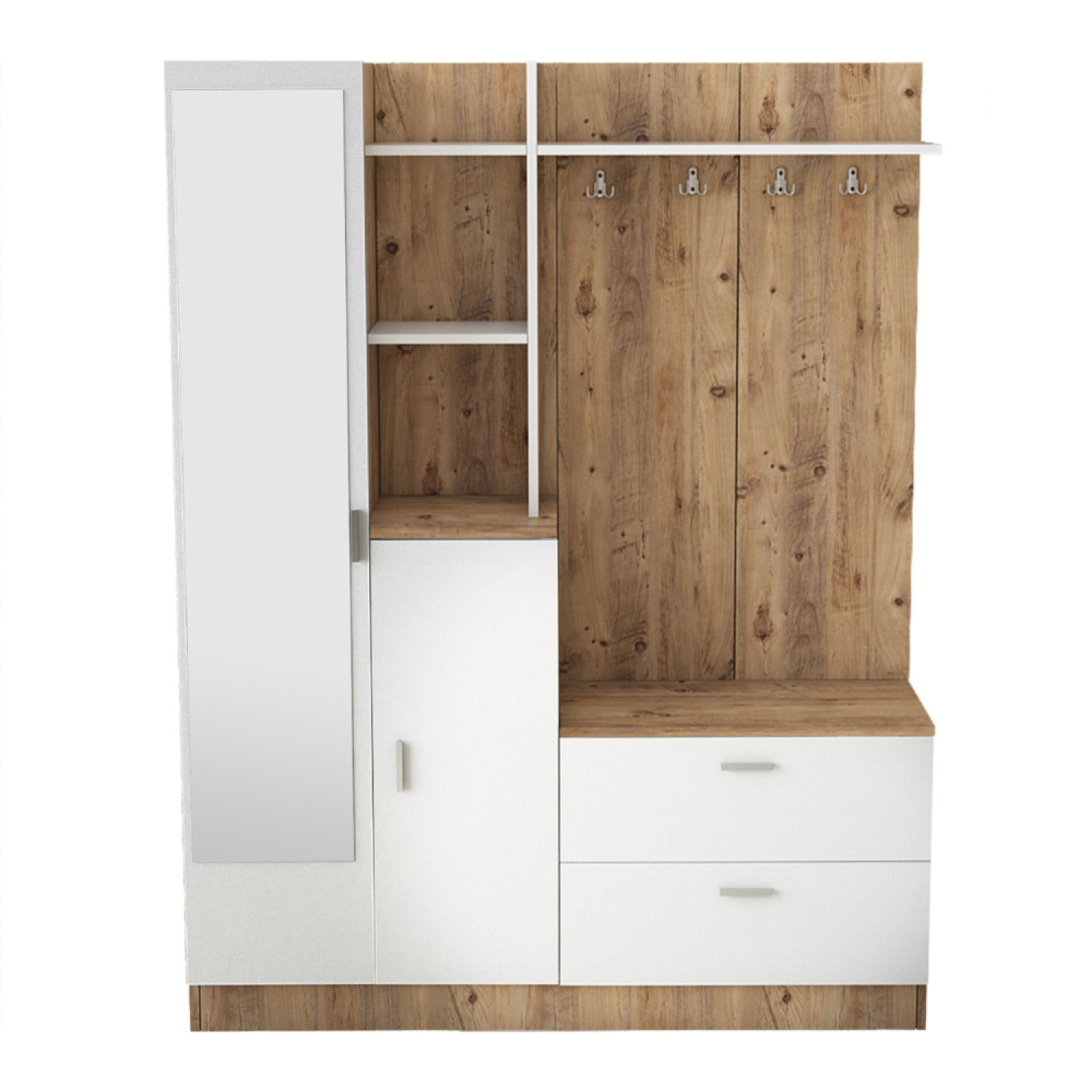 Meuble d'entrée design style scandinave ELIOR