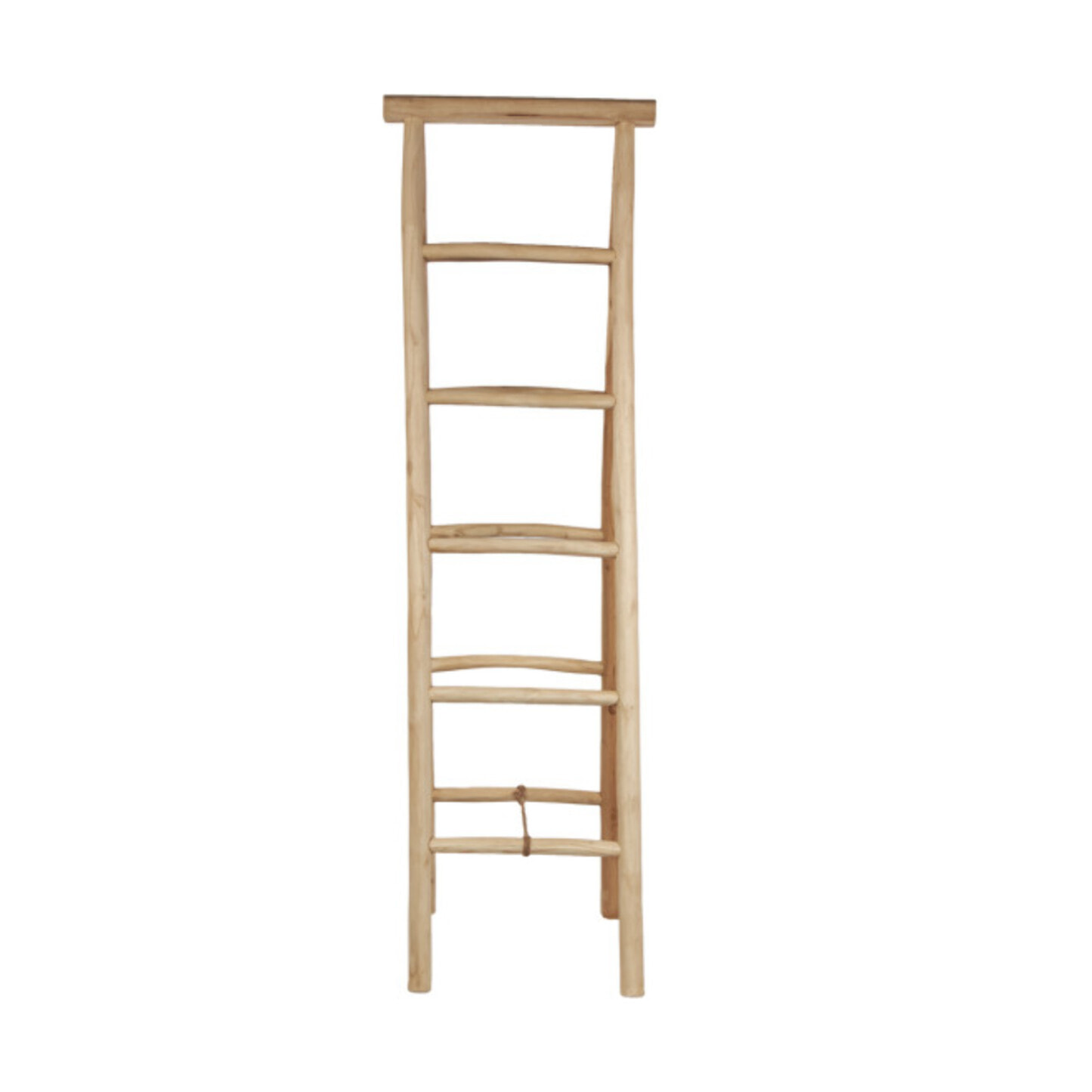 Échelle porte-serviettes en teck clair 5 niveaux H. 180 cm – SANKA