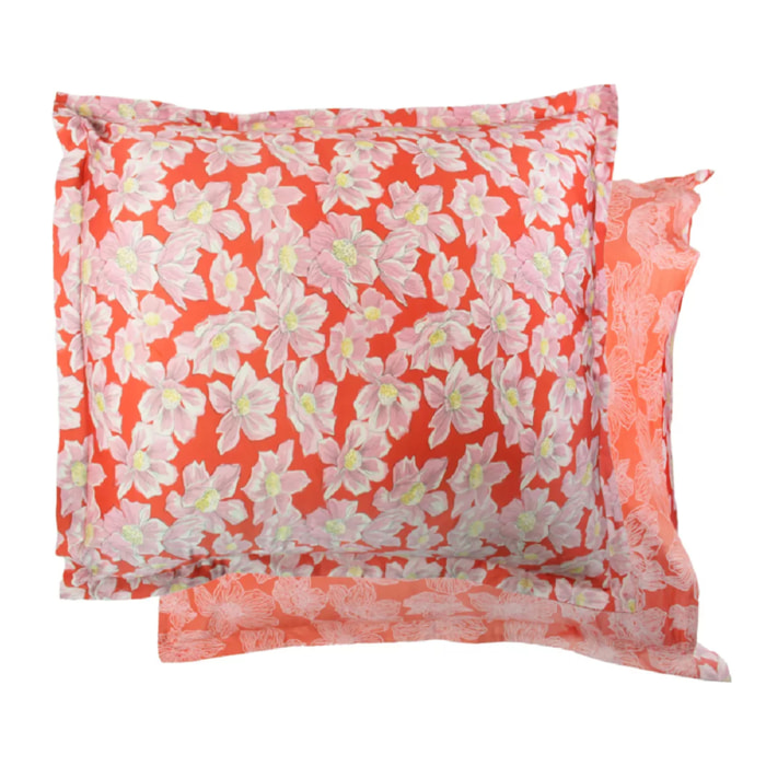 Taie d'oreiller Anemone corail