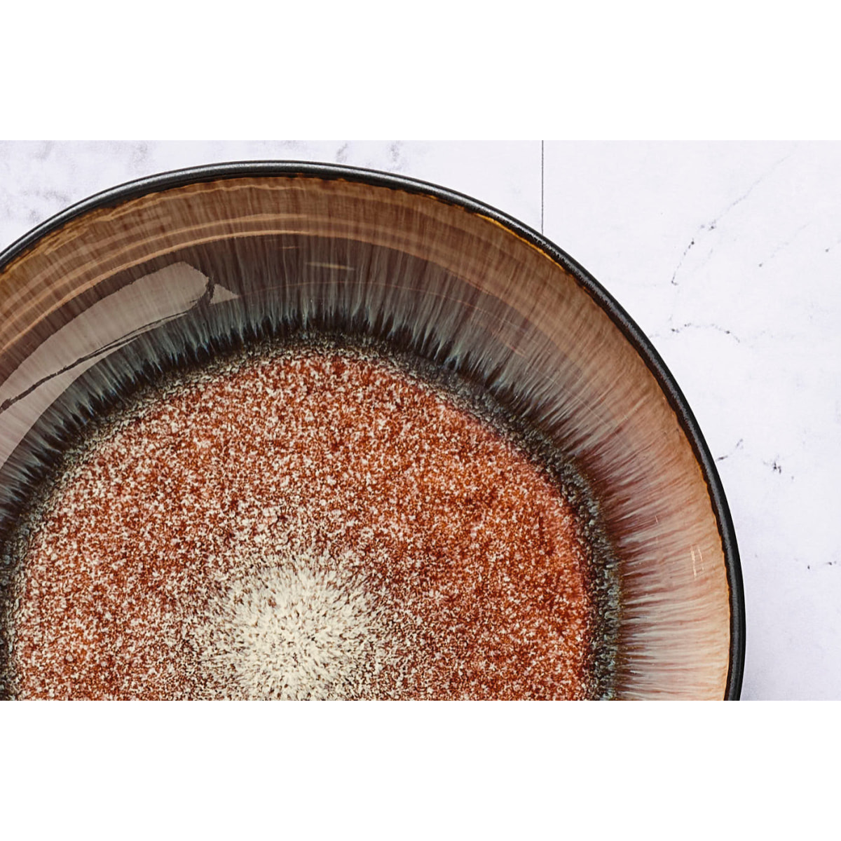 Assiette creuse IRIS Ø22,5cm - 6 pièces - Marron sauvage