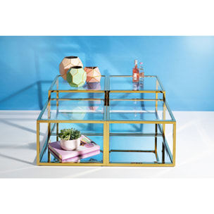 Tables basses Orion set de 4 dorées Kare Design