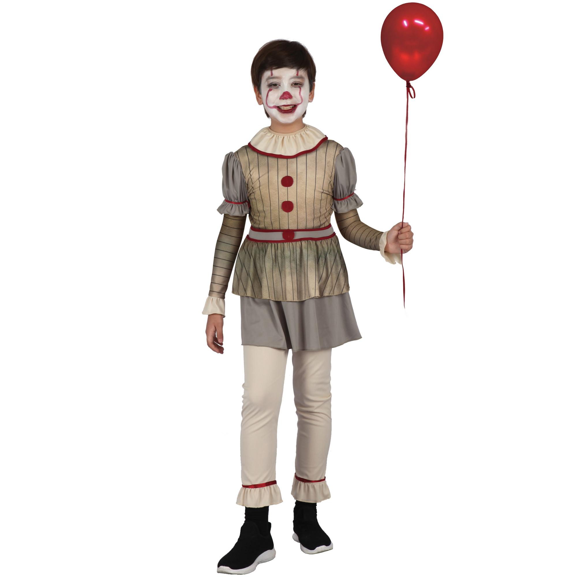 Costume Halloween Horror Creepy Clown Bambino