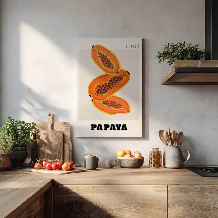 Tableau Papaye du Mexique Toile imprimée