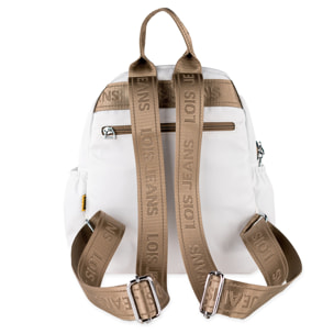 Bolso Mochila Mujer Lois Aylmer Blanco