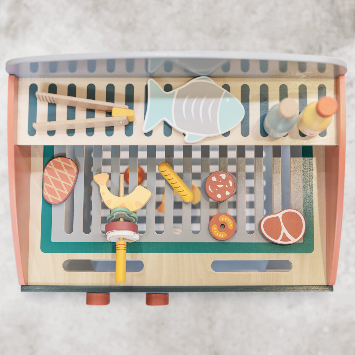 Cocinita barbacoa de madera infantil Babycue