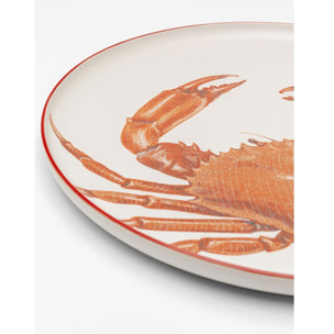 Assiettes crustacés 27cm set de 8 Kare Design