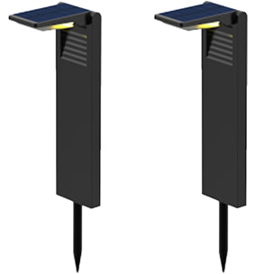 2 Potelet solaire à piquer OSTRY H41CM