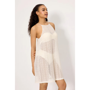 Vestito corto Beige