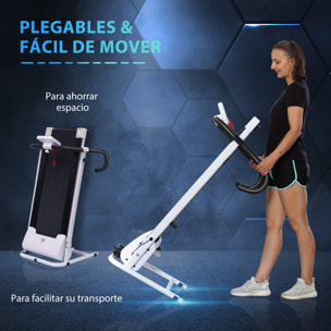 Cinta de Correr Plegable Acero ABS PVC 125x61x118cm Blanco