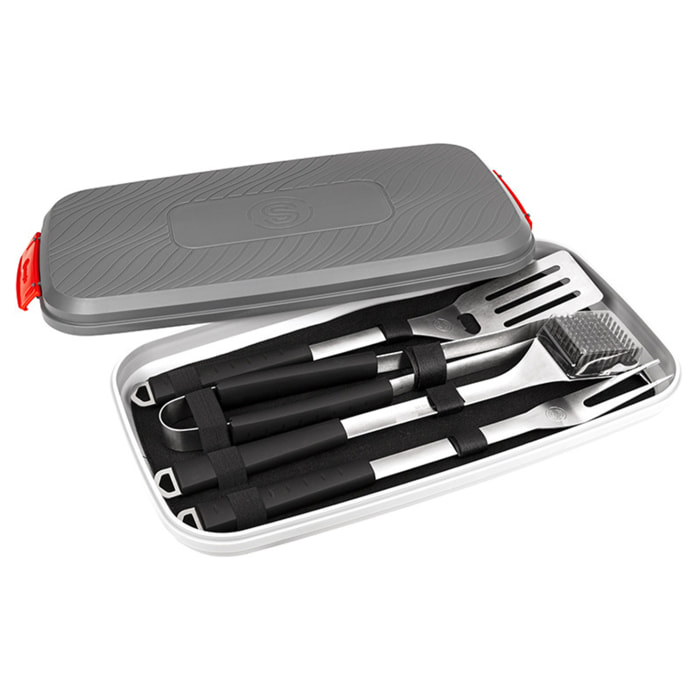 Valisette de 4 Accessoires Inox pour Barbecue SOMAGIC