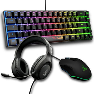 Clavier gamer THE G-LAB Combo Hydrogen 3 en 1