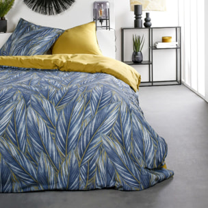 Parure housse de couette révers. 3pcs 100% coton 57fils sunshine
