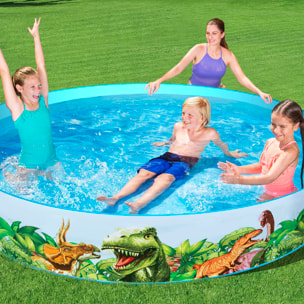 Piscina paredes dinosaurios 244x46 cm. Edad +3 Años.