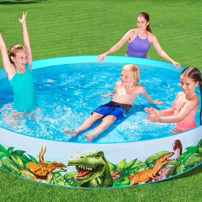 Piscina paredes dinosaurios 244x46 cm. Edad +3 Años.