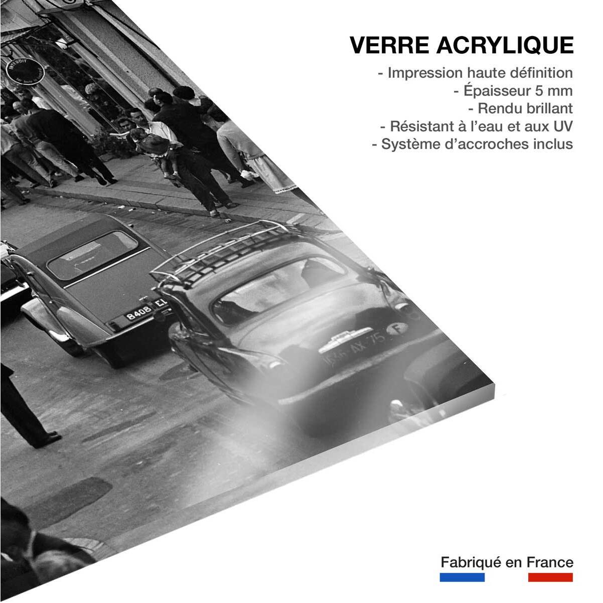 Tableau noir et blanc - Le Touquet en 1960 Tableau plexiglas