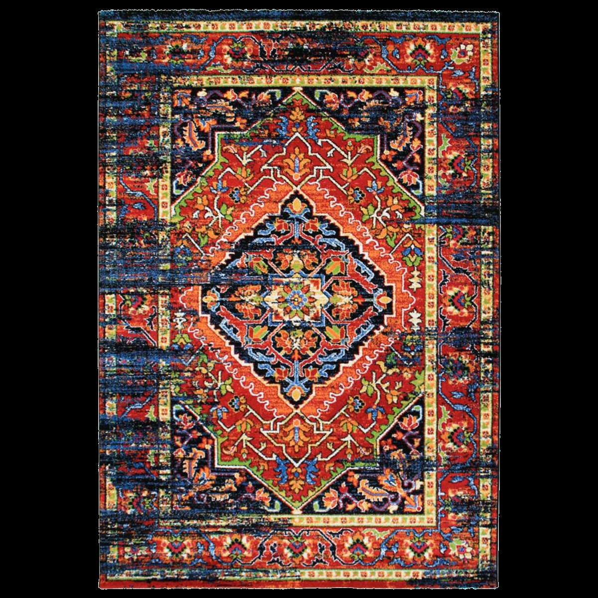 Tapis oriental tissé motif ancestral DEGE