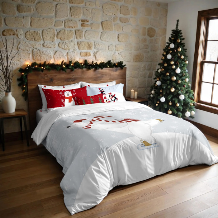 Housse de couette avec clics 100% coton Laponia 55