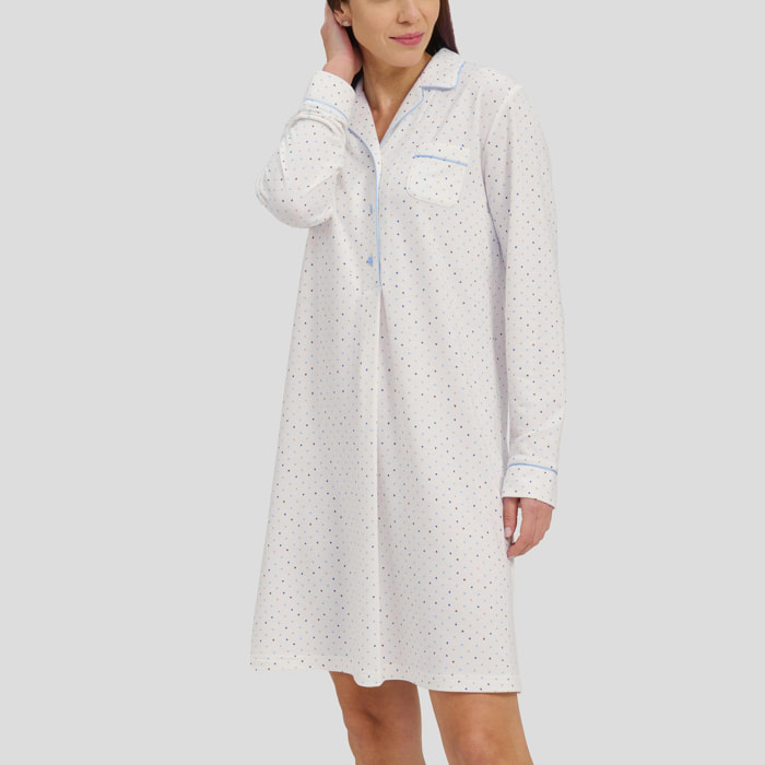 Camisón largo Celeste