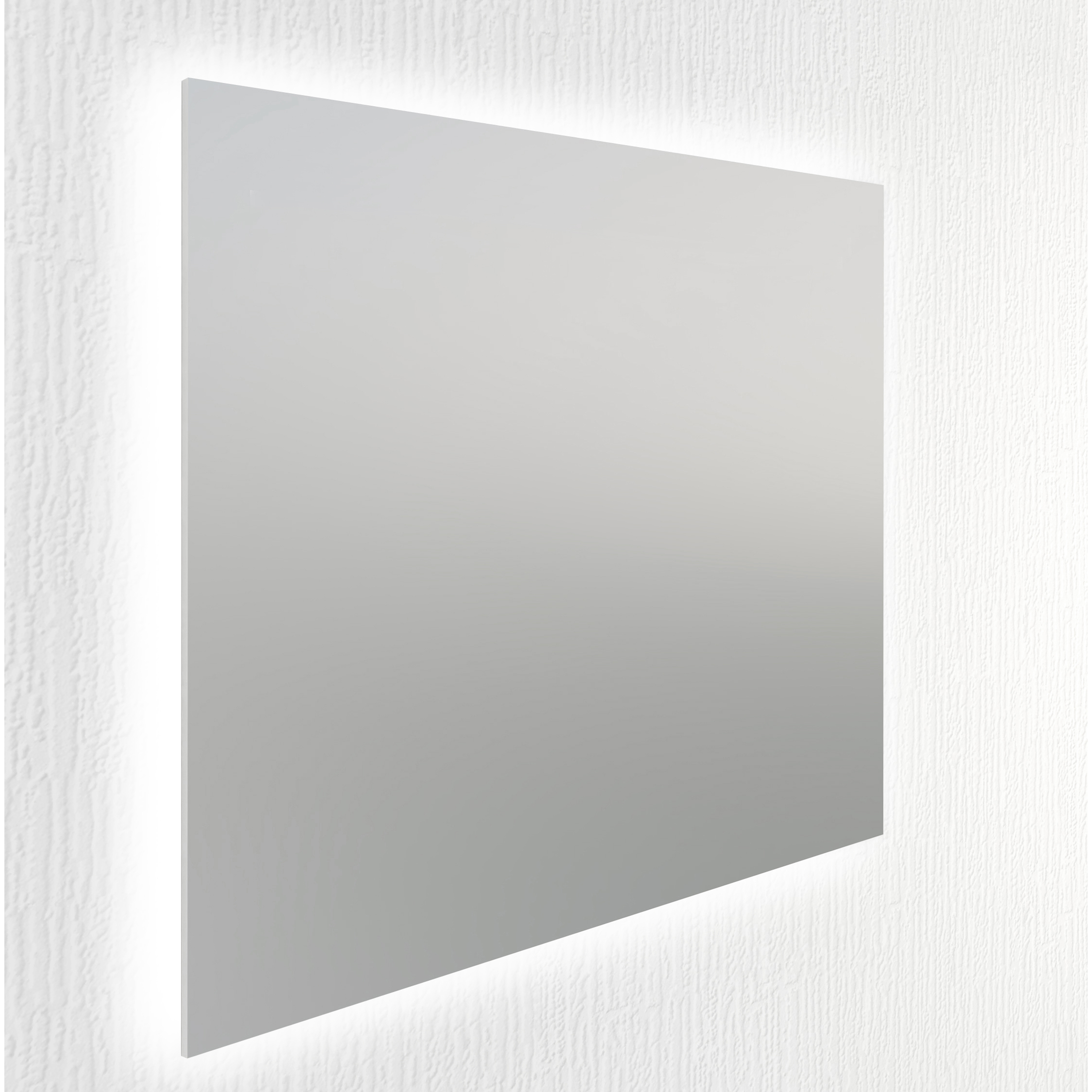 Miroir de salle de bain lumiére led périmetral Alday, 100x80cm