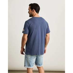 Camiseta Manga Corta Azul Marino - Rugusu