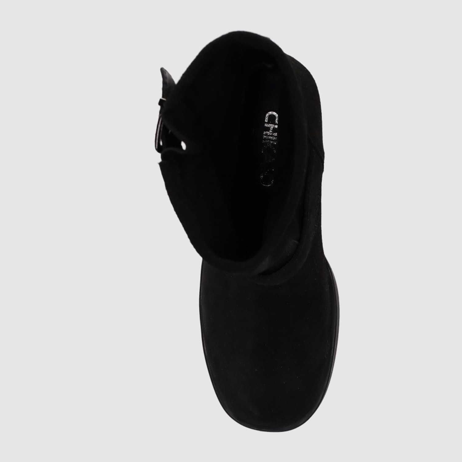 Botines de Serraje - Negro - Tacón: 5 cm