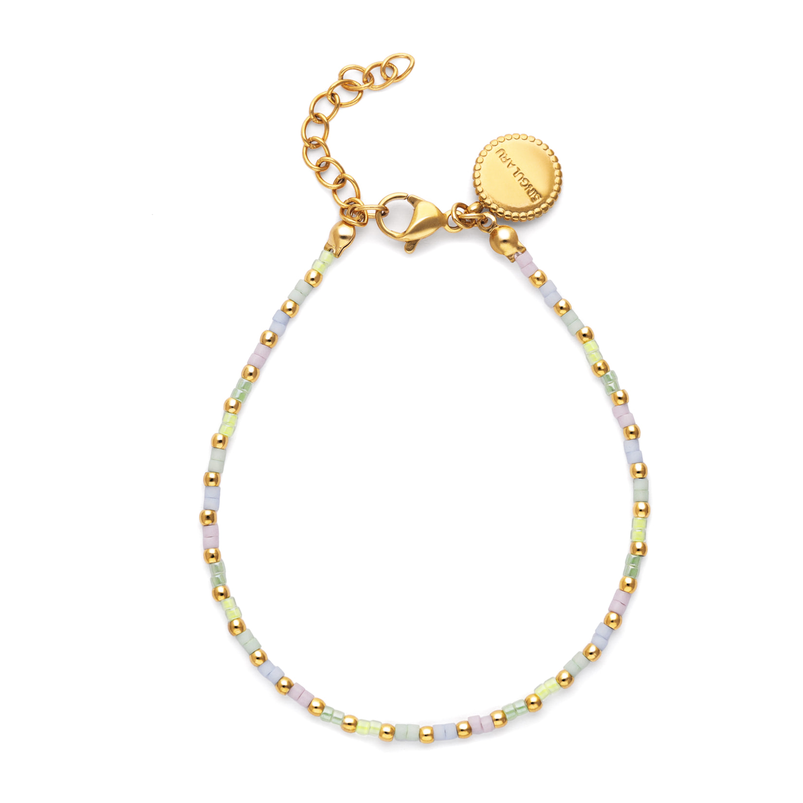 Pulsera Joy Colors Acero Baño Oro