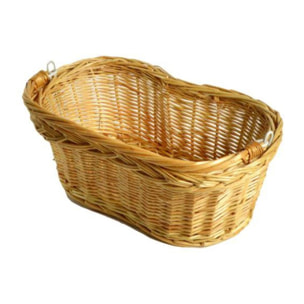 Cesta in vimini Mafalda con manico mobile cm29x17h12