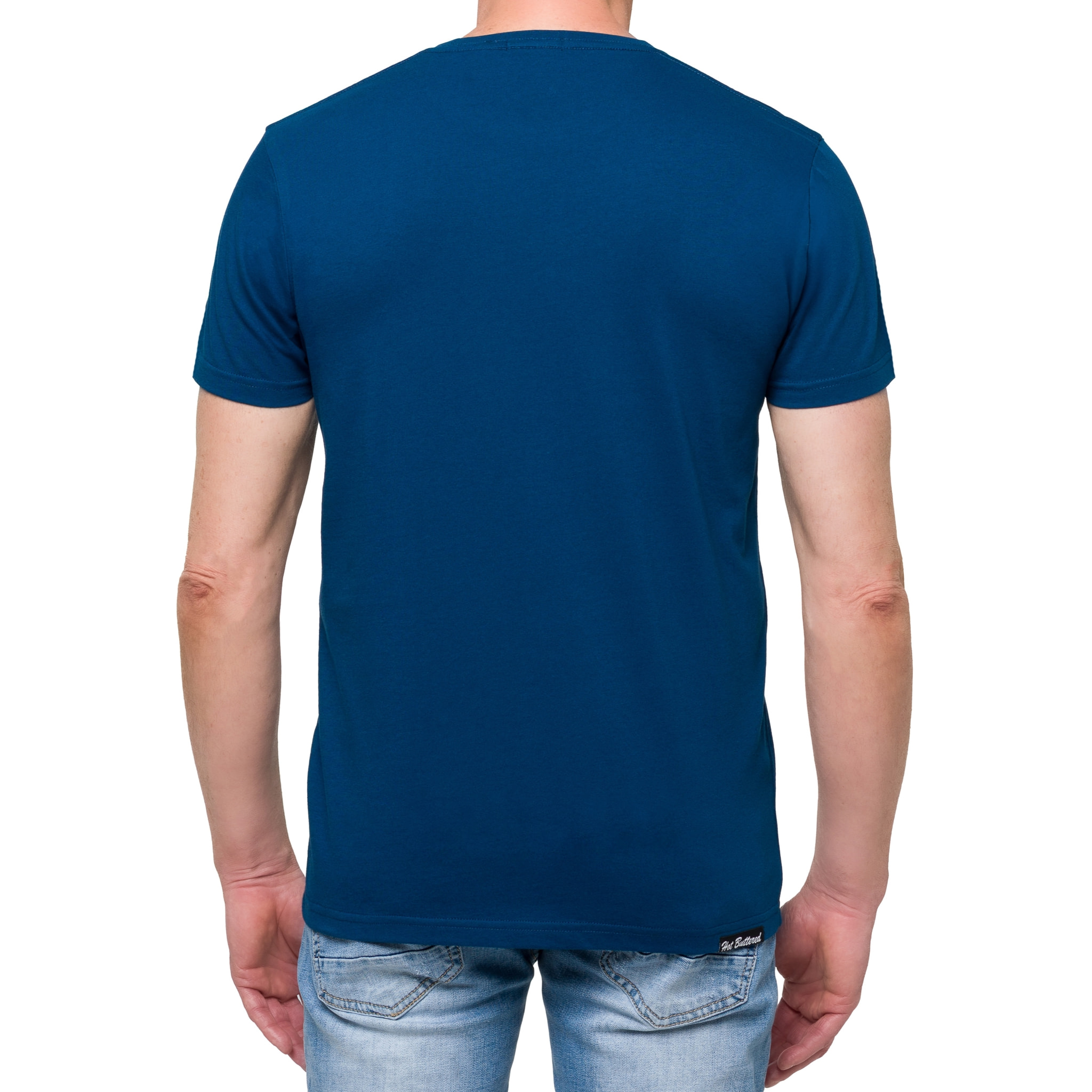 Camiseta de algodón 150 gr Hot Buttered Balangan Azul