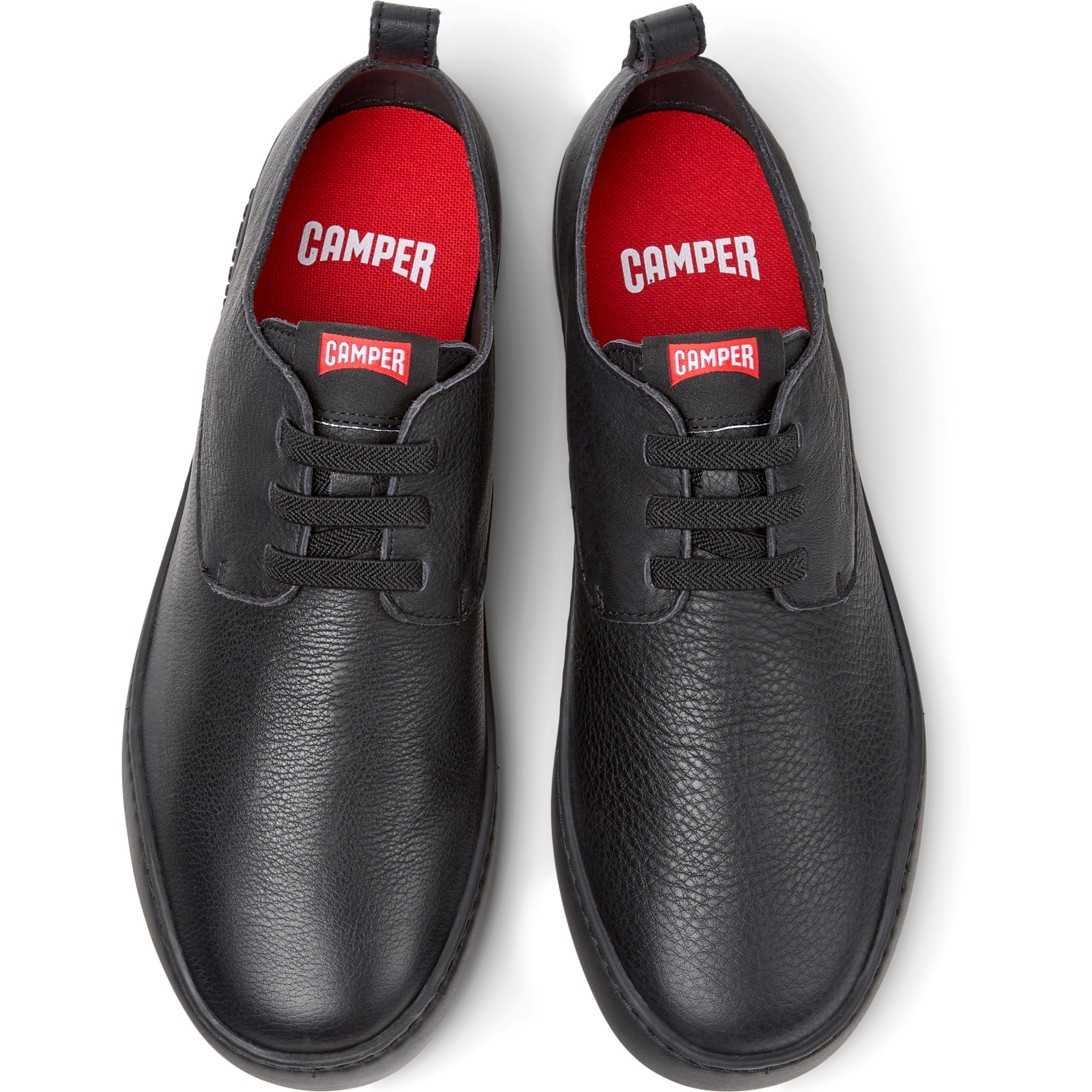 Zapatos de cordones - CAMPER Peu Touring - Negro - Cuero liso