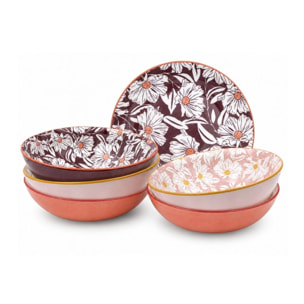Lot de 6 assiettes creuses, OPHELIA