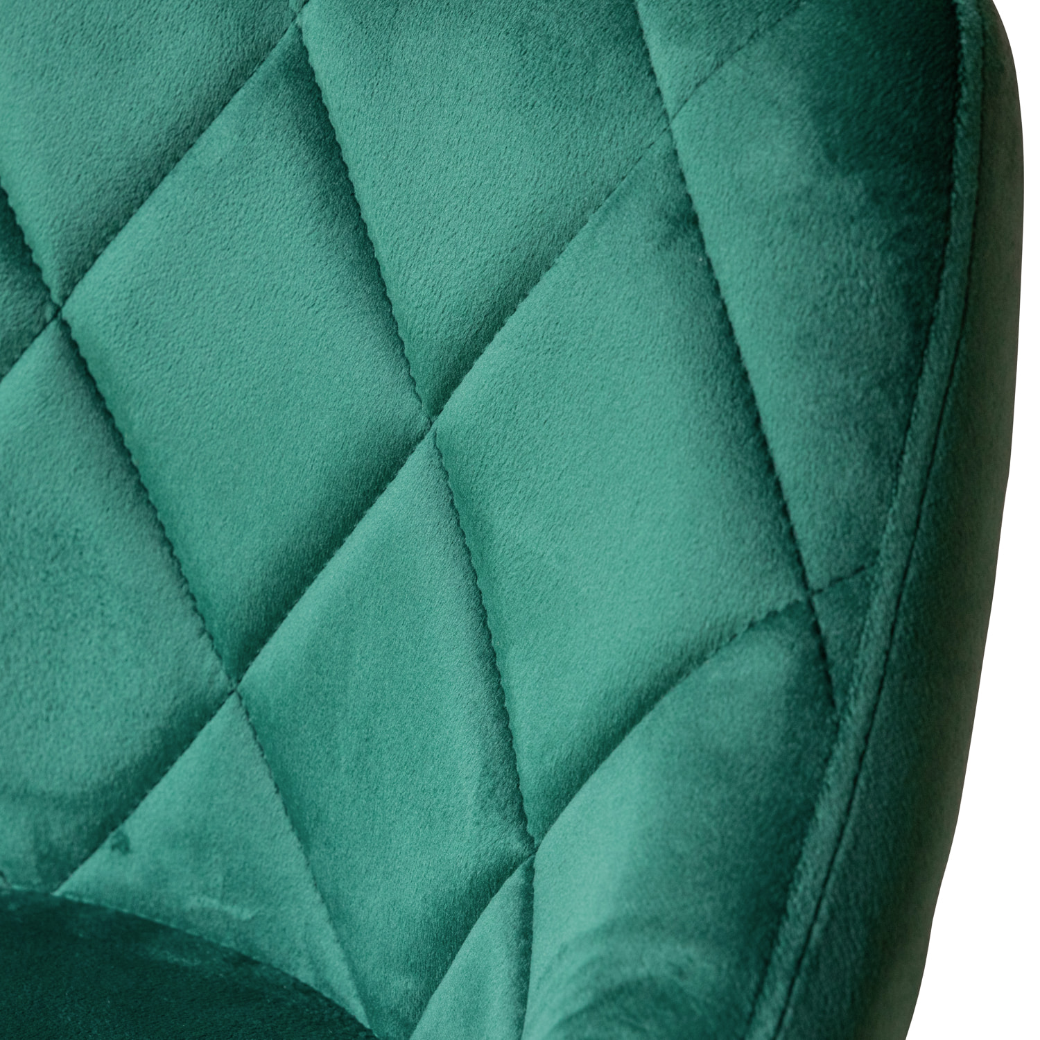 Lot de 2 tabourets de bar en velours vert ROBIN