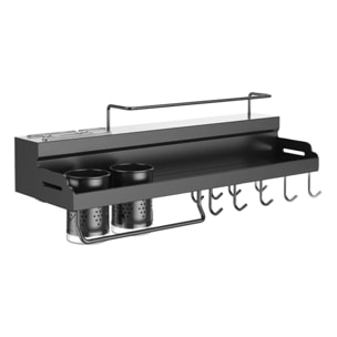 Rack de ordenación para colgar en acero negro 50x19,5x10cm