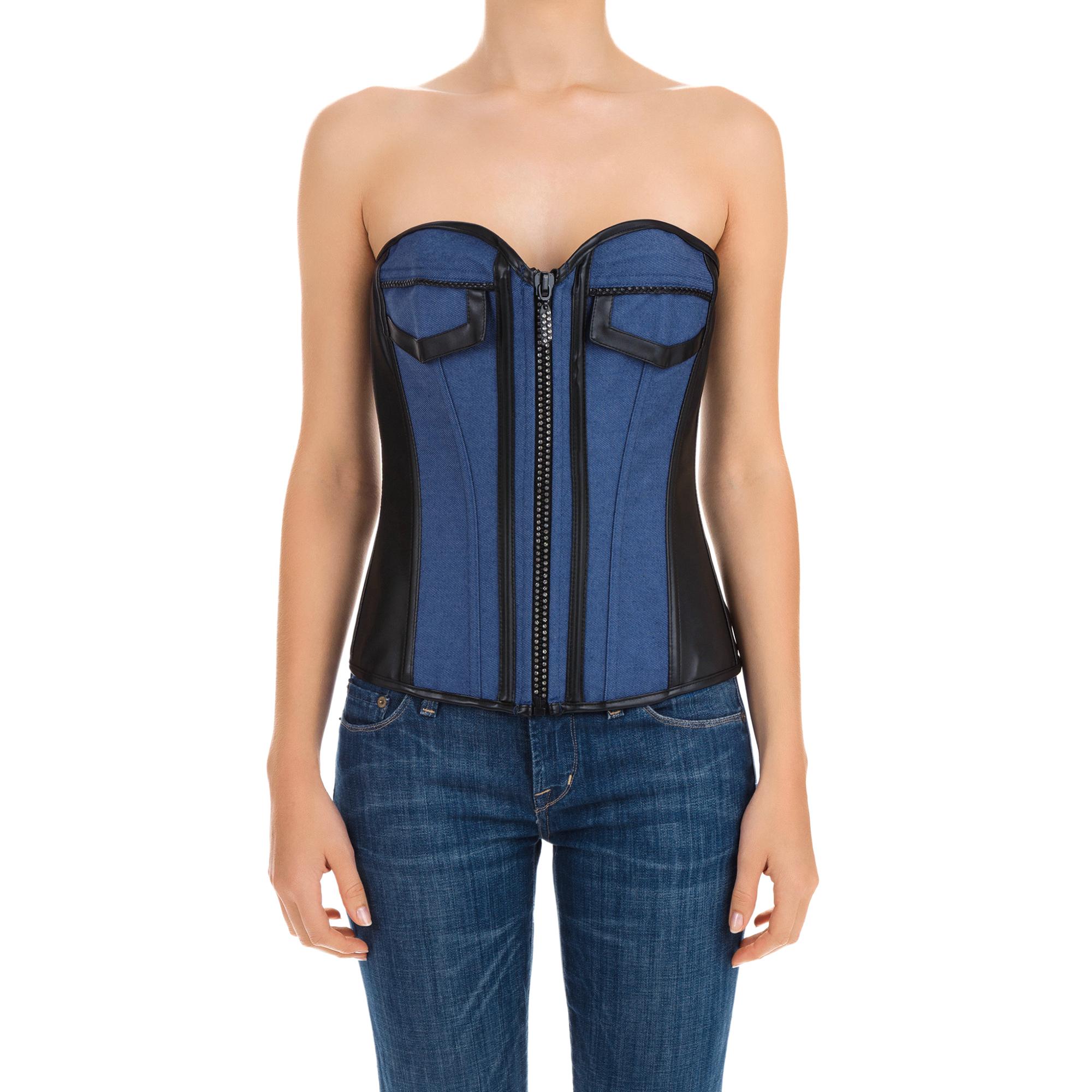 Corset Jeans Negro, Intimax