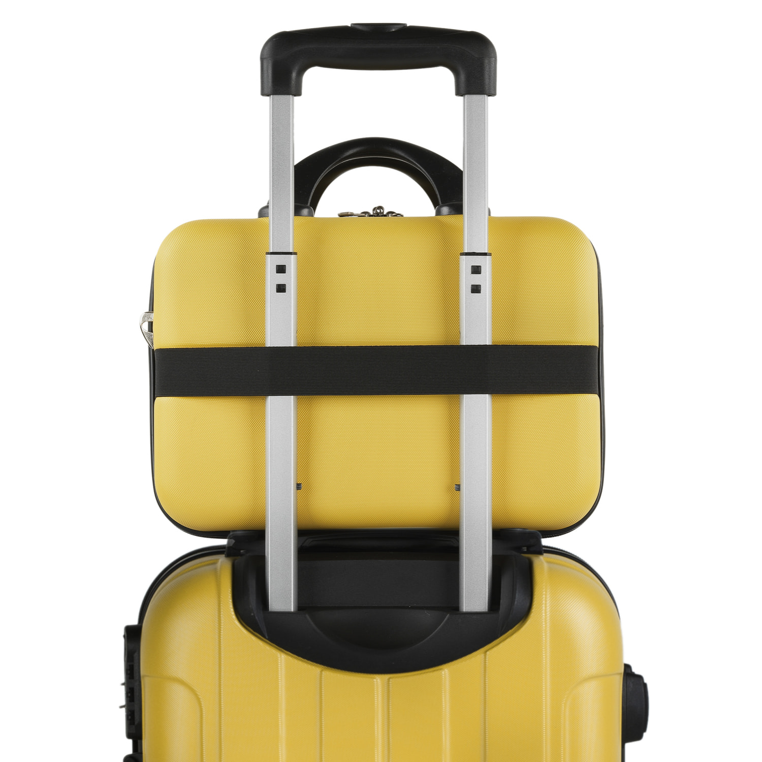 Juego De Maletas Rígidas Abs Itaca Havel Amarillo