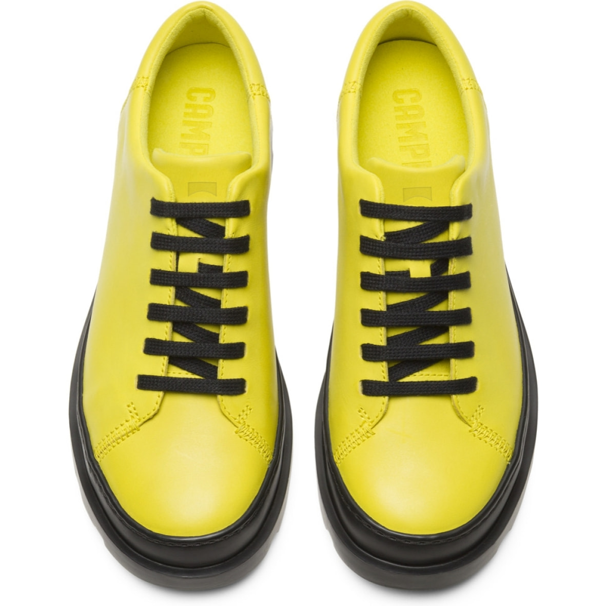 CAMPER Brutus - Zapatos de cordones Mujer Amarillo