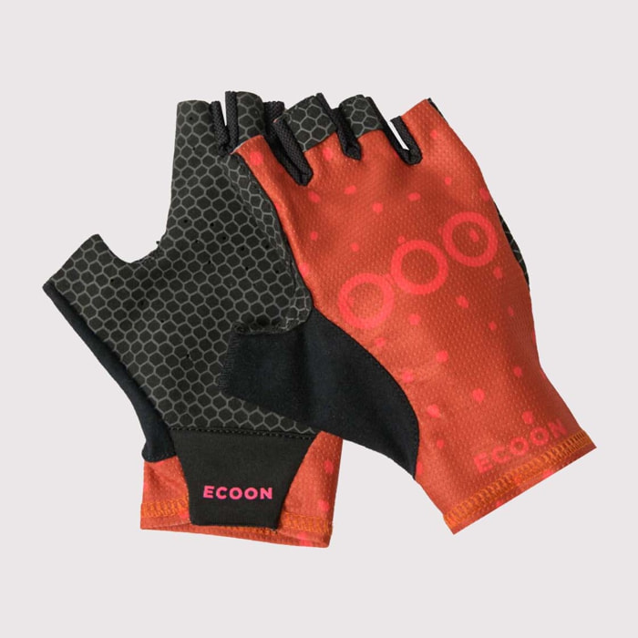 Guantes de ciclismo ECOON modelo Ventoux en color Rojo