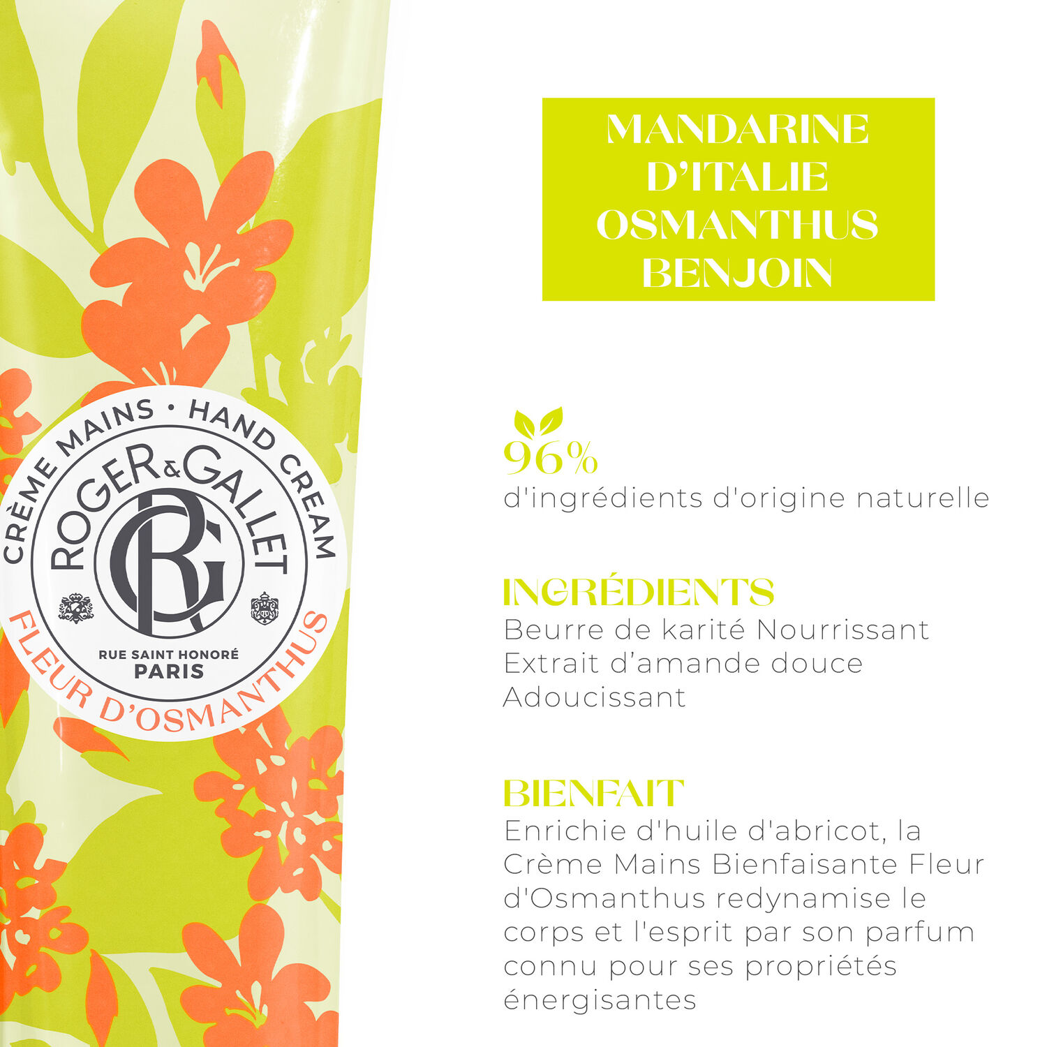 Fleur d'Osmanthus - Crème Mains Bienfaisante 30 ml