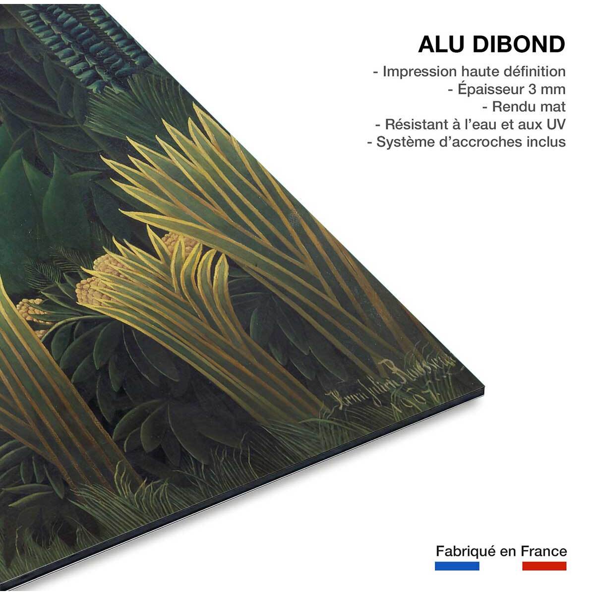 Tableau célèbre le Charmeur de Serpent d' Henri Rousseau Tableau alu Dibond