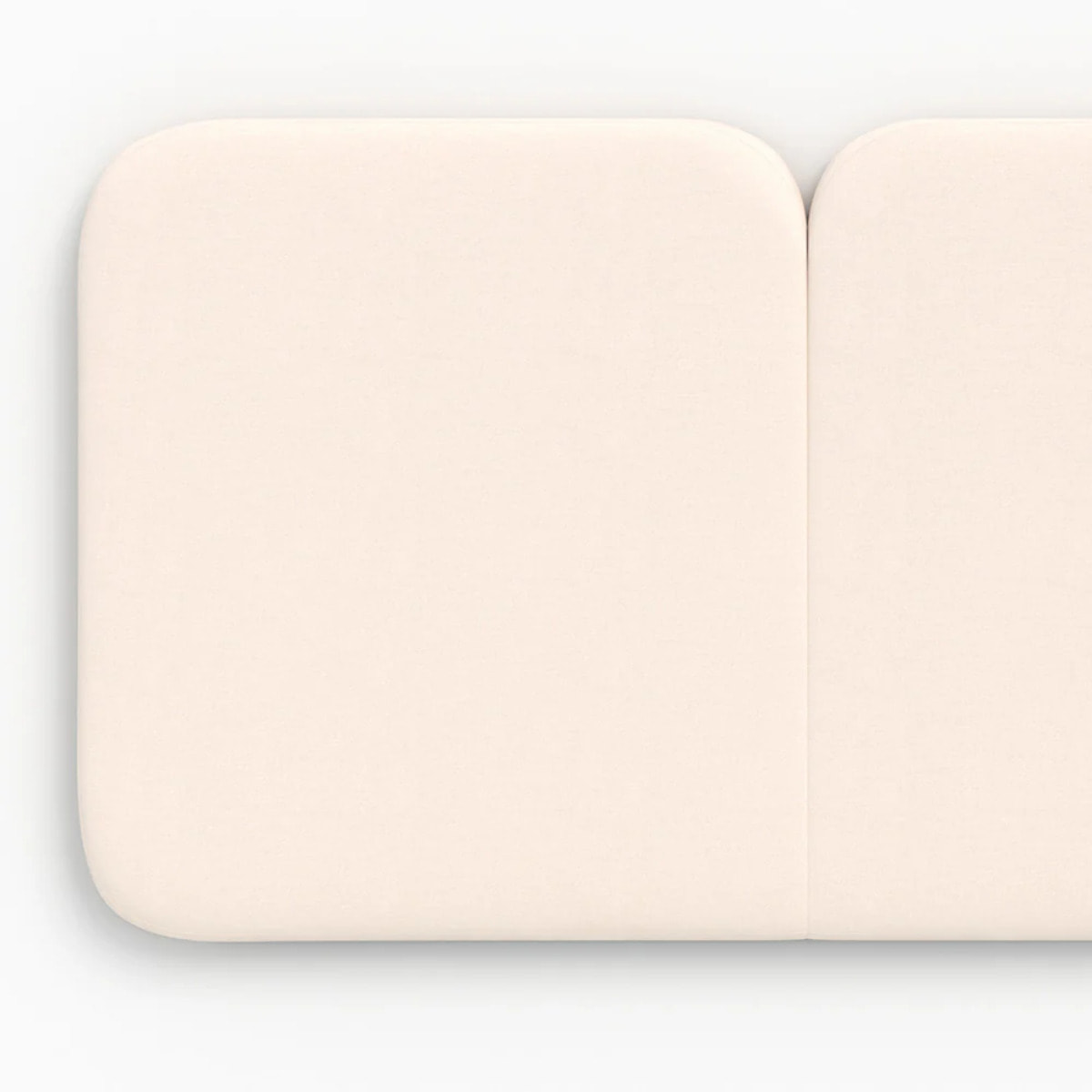 Tête de lit en tissu blanc 160 cm - Etna