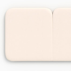 Tête de lit en tissu blanc 160 cm - Etna