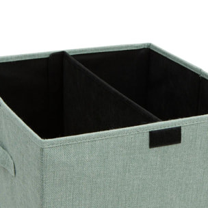 Corbeille à linge Colorama rectangulaire pliable 74L vert céladon