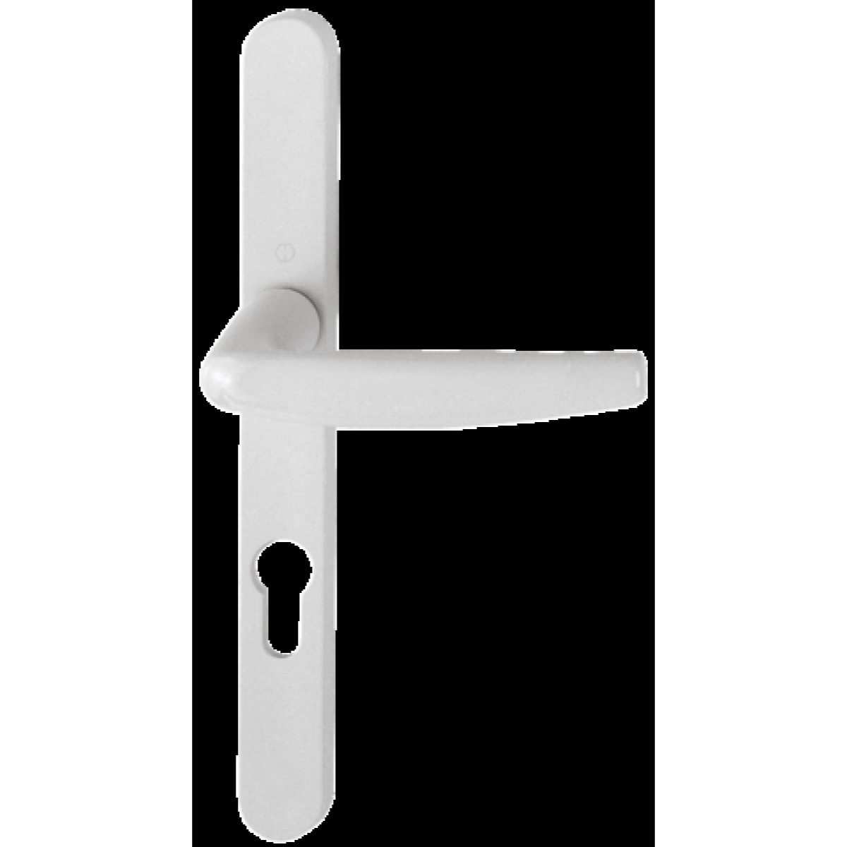 Ensemble de porte-fenêtre plaque étroite Atlanta 113KH/300LMSGL/1530 HOPPE Saillie réduite 195mm Blanc 9016 Clé i Entr.70 C.7 - ép.78/87 - 3309311