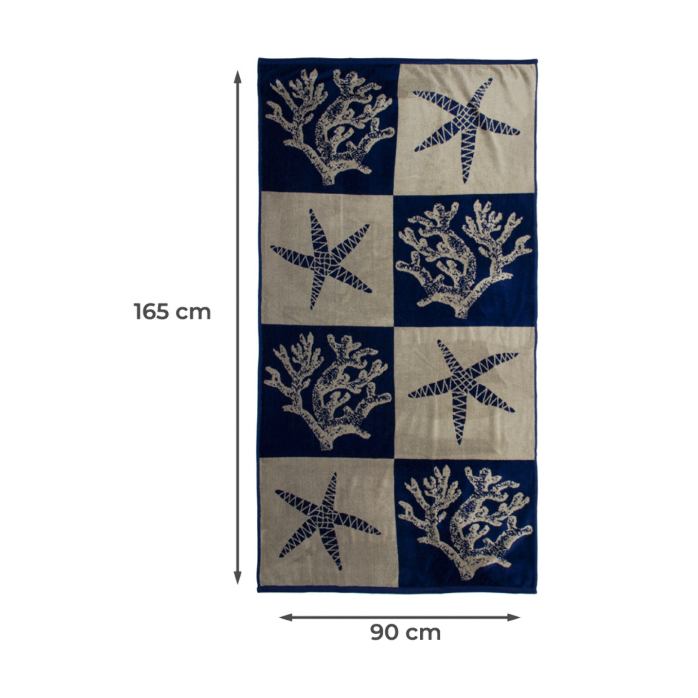Telo Mare Spugna Jacquard Spiaggia Disegno Playa
