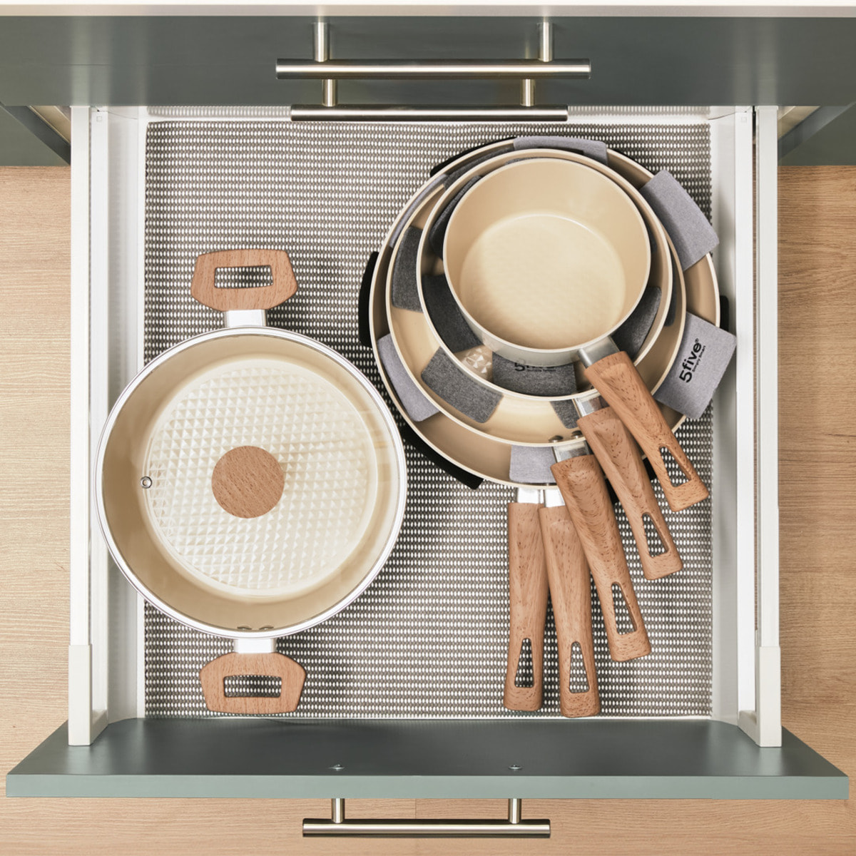 Poêle "Harmony" D24cm en aluminium forgé beige